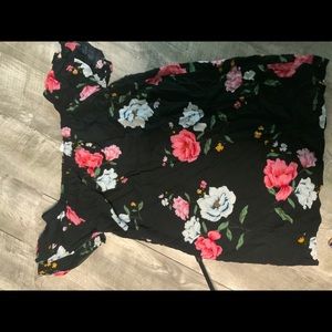 Off the shoulder dress/shirt floral
